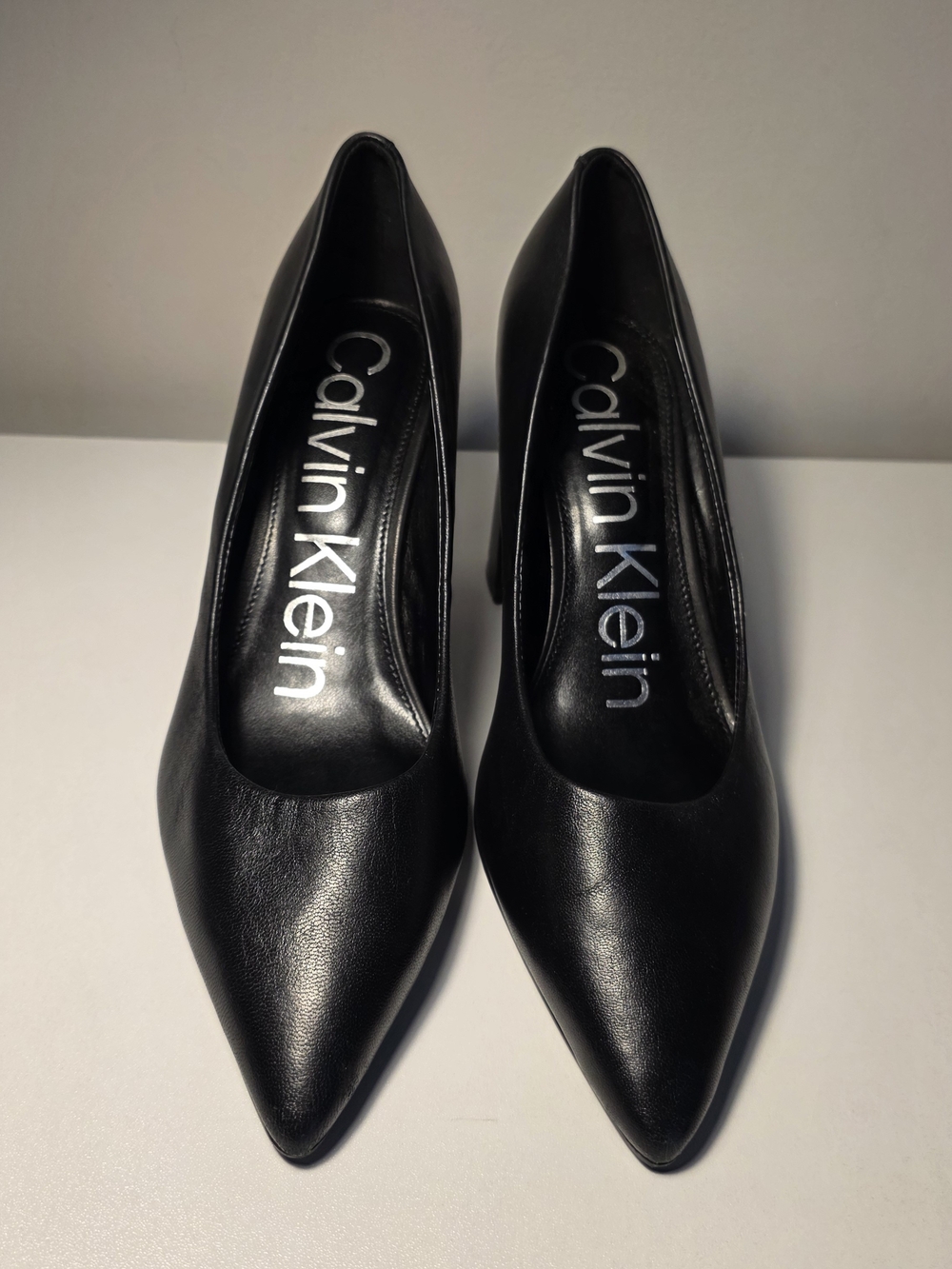 Calvin Klein Women's Black Pointed-Toe Pumps
